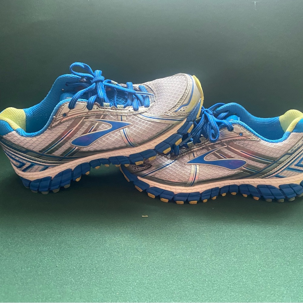 Brooks Silver and Blue Running Shoes